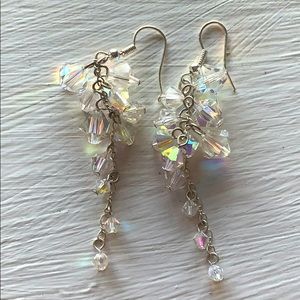 Crystal beaded earrings